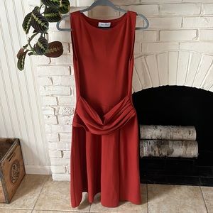 The Fold London Dress - size 8 - burnt orange